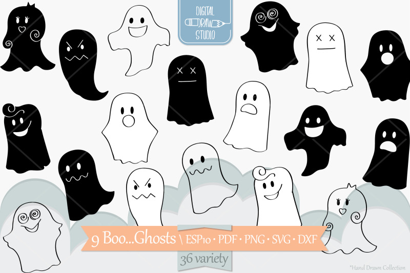 hand-drawn-ghost-halloween-doodles-cute-phantom-illustration