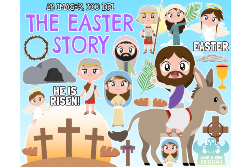 the-easter-story-clipart-lime-and-kiwi-designs