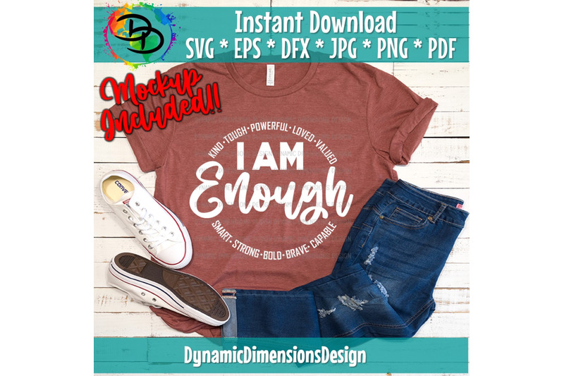 i-am-enough-quote-svg-cut-file-svg-cut-file-inspirational-motivational-worthy-positive-instant-download-christian-svg-enough