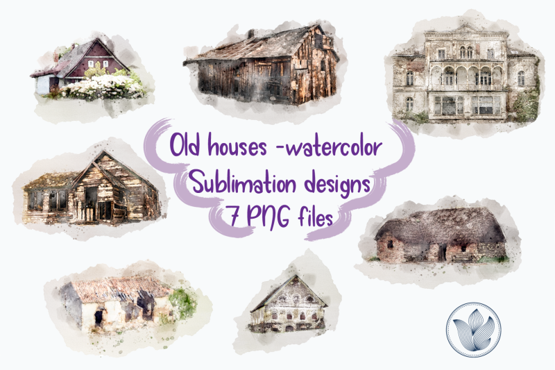 old-houses-watercolor-sublimation-png-files