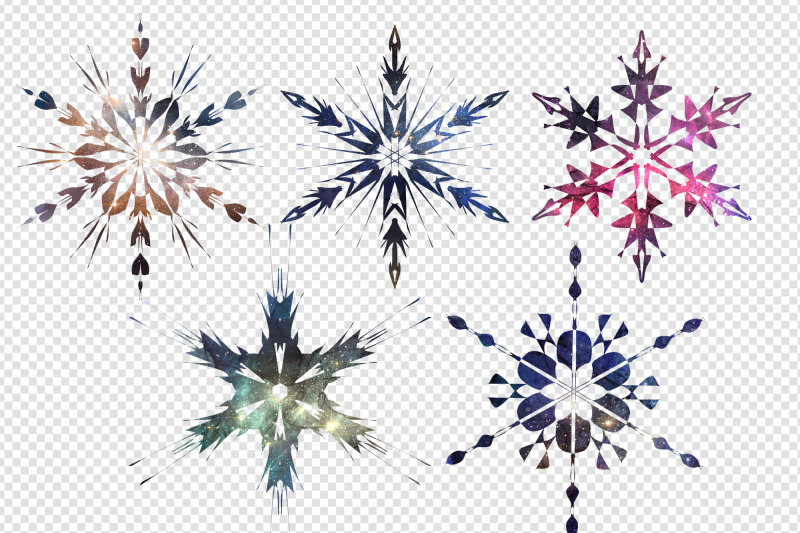 cosmic-snowflakes-clipart