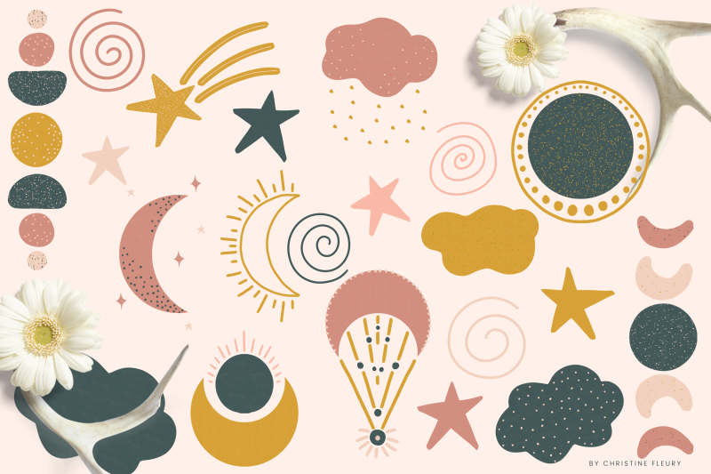 boho-dreams-clipart-collection