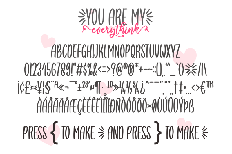you-are-my-everythink-font-duo