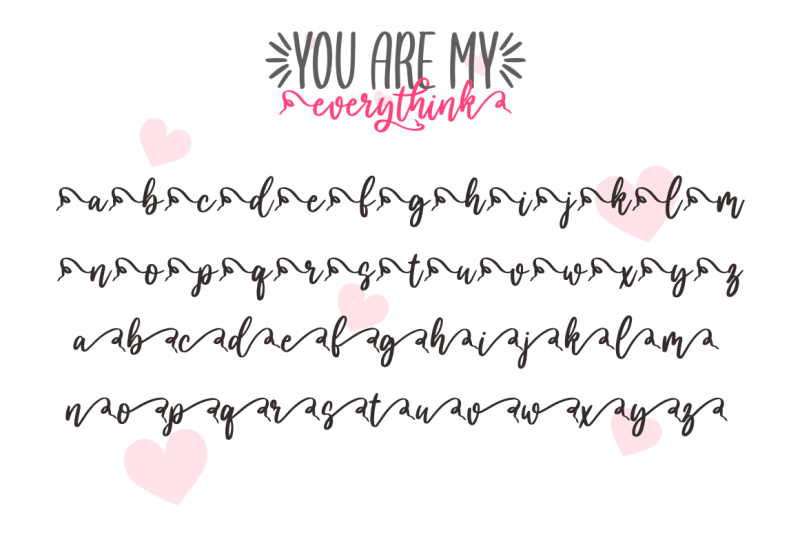 you-are-my-everythink-font-duo