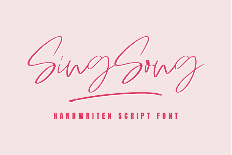 sing-song-handwritten-script-font