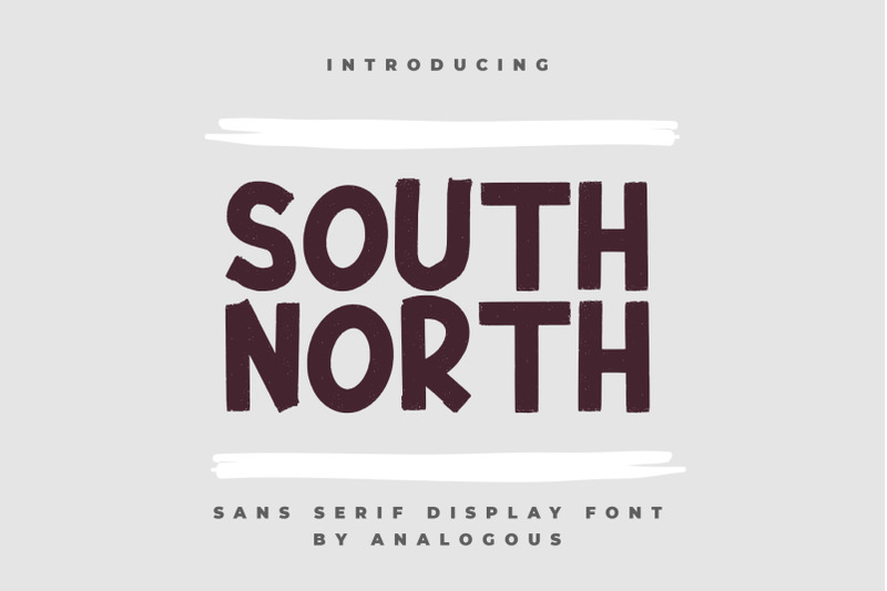 south-north-display-font