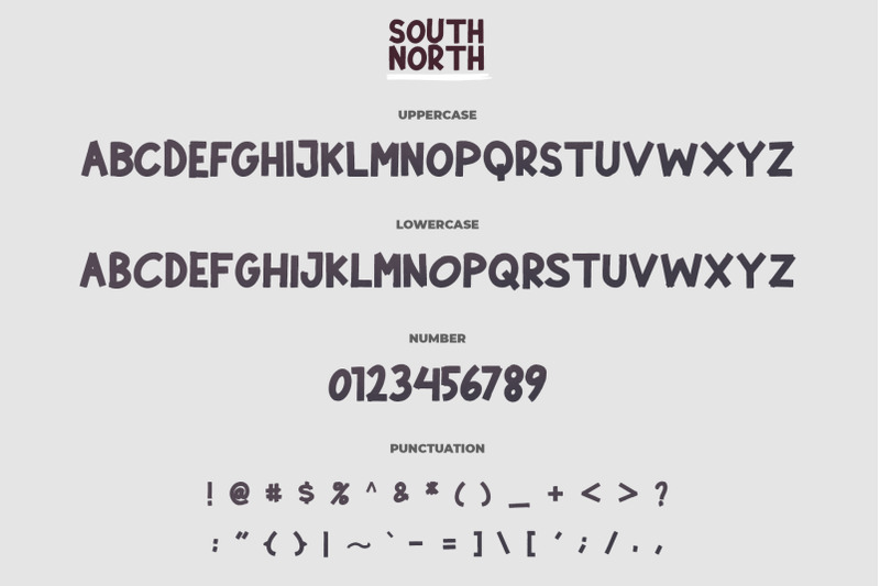 south-north-display-font