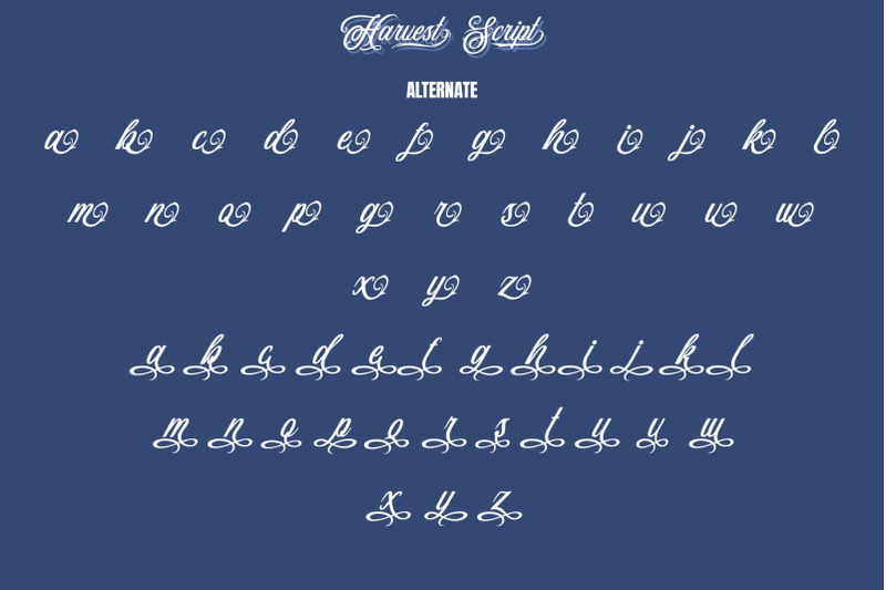 harvest-script-modern-typeface