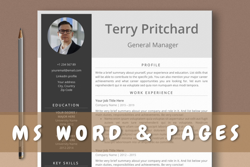 professional-resume-template-for-word-amp-pages