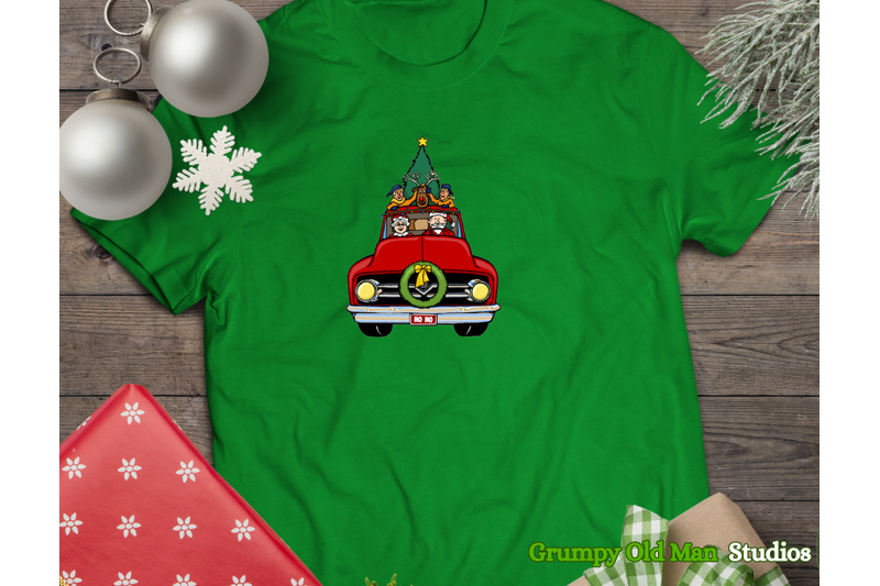 ford-christmas-truck-clip-art-santa-driving-a-truck