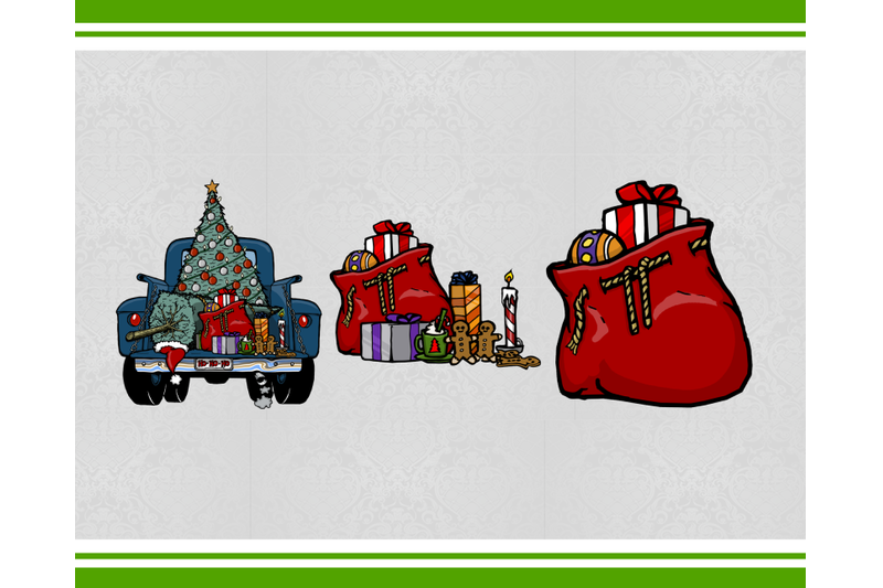 back-of-vintage-christmas-truck-clip-art