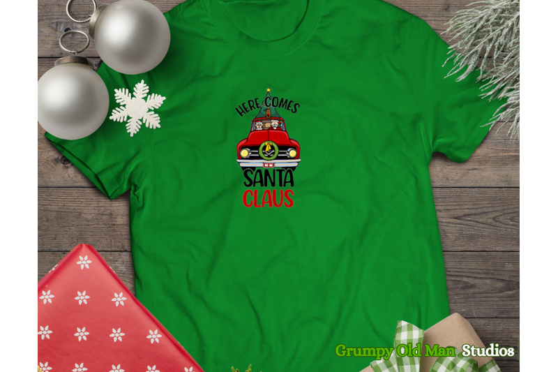 funny-christmas-ford-truck-clip-art-here-comes-santa-claus