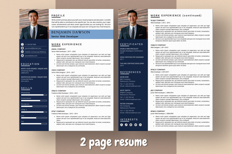 web-developer-resume-template-word-amp-pages
