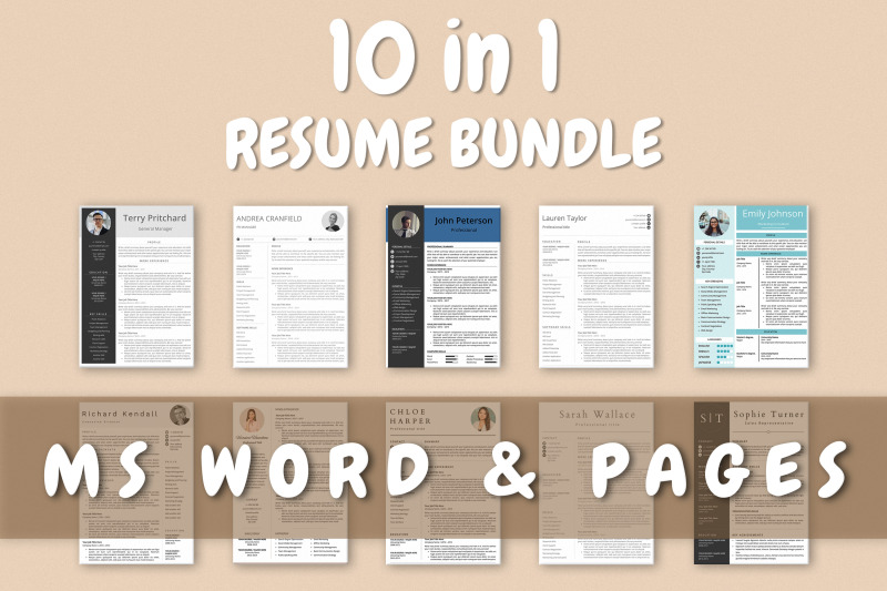 resume-templates-bundle-word-amp-pages-10-templates-included
