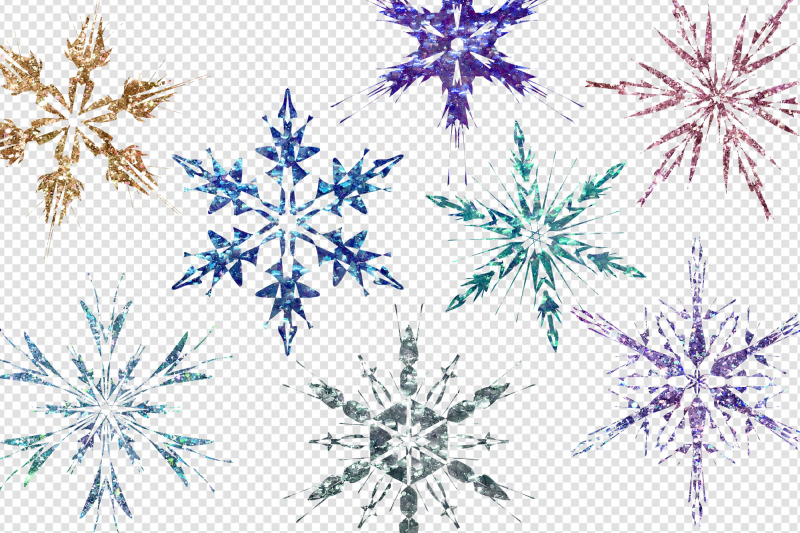 glitter-snowflakes-clipart