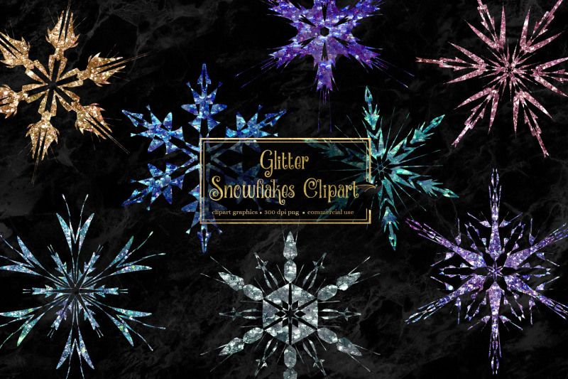 glitter-snowflakes-clipart