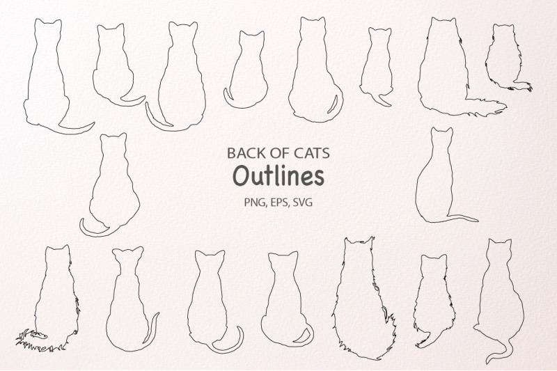 cat-silhouettes-and-outlines-svg-cut-file