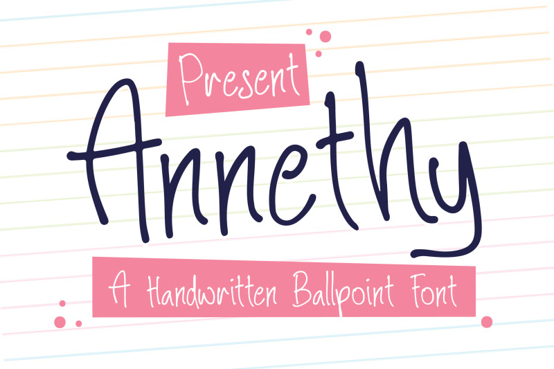 annethy-a-handwritten-ballpoint-font