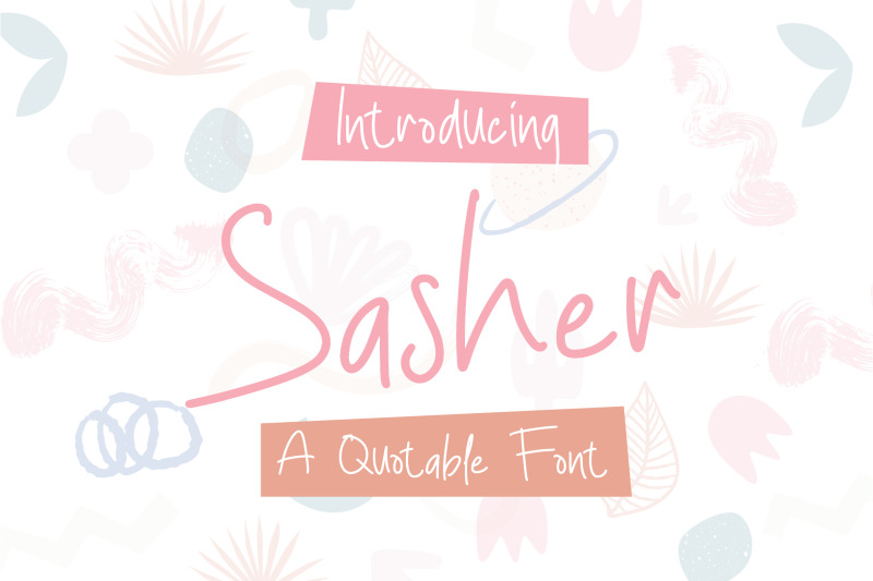 sasher-a-quotable-font