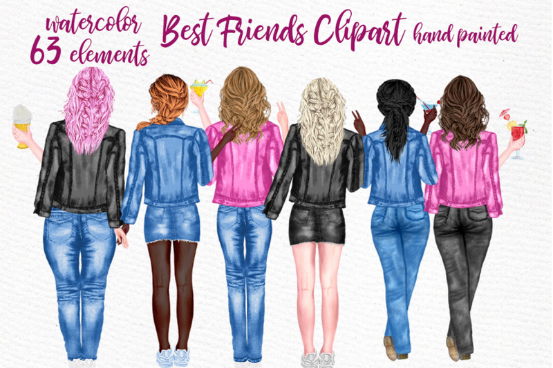 best-friends-clipart-jeans-jackets-mug-design-sublimation