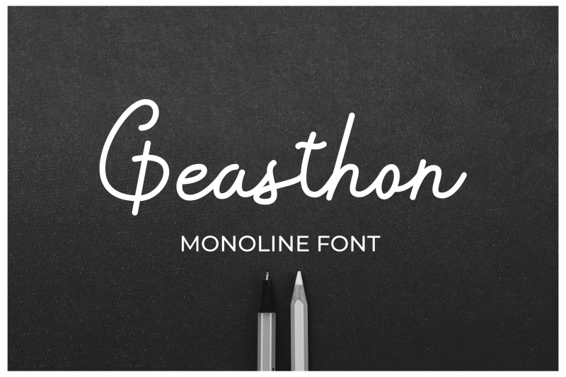 geasthon-monoline-font