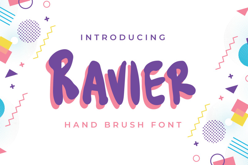 ravier-hand-brush-font
