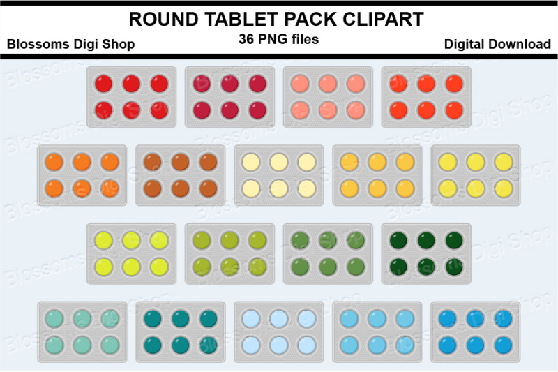 round-tablet-pack-sticker-clipart-36-files-multi-colours