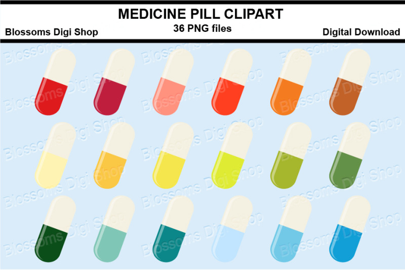 medicine-pill-sticker-clipart-36-files-multi-colours