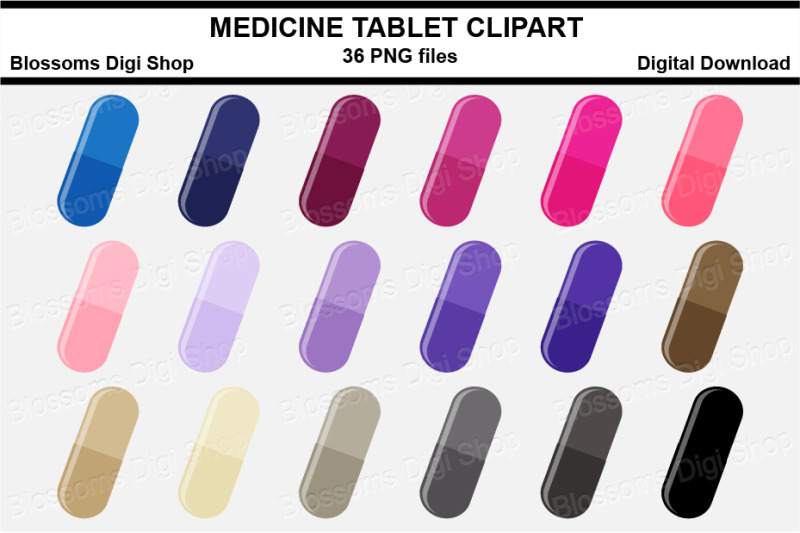 medicine-tablet-sticker-clipart-36-files-multi-colours
