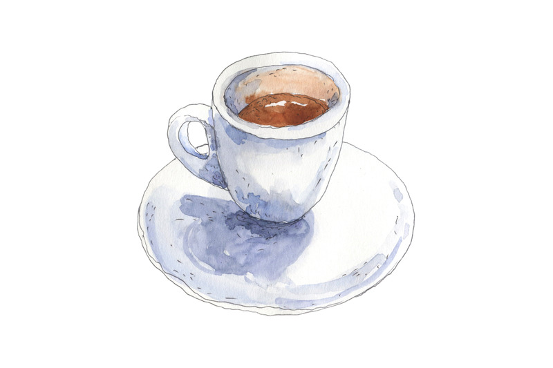coffee-ristretto-watercolor-food-illustration