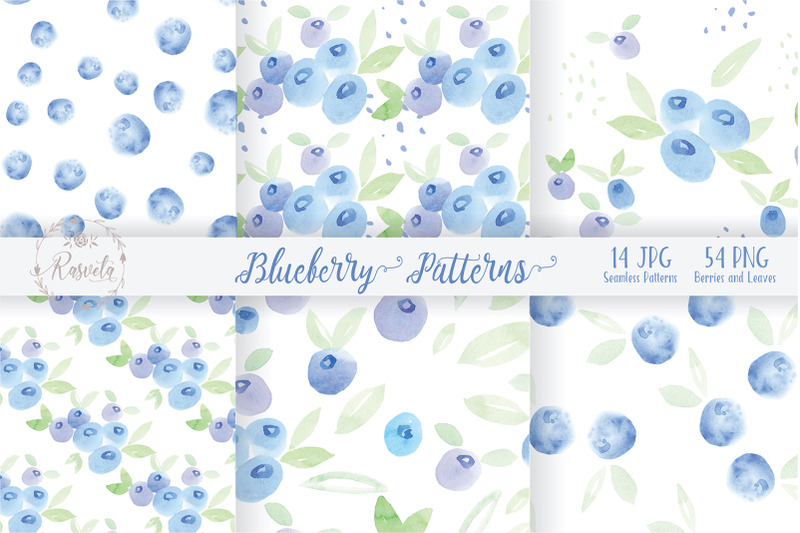 watercolor-painting-blueberry