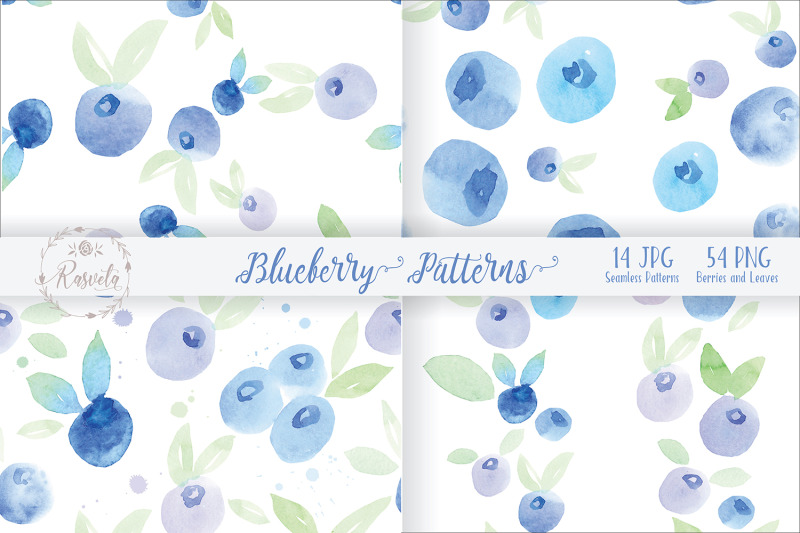 watercolor-painting-blueberry