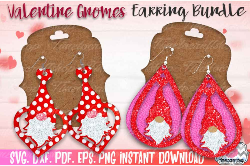 valentine-earring-huge-bundle-faux-leather-earring-valentine-gnome