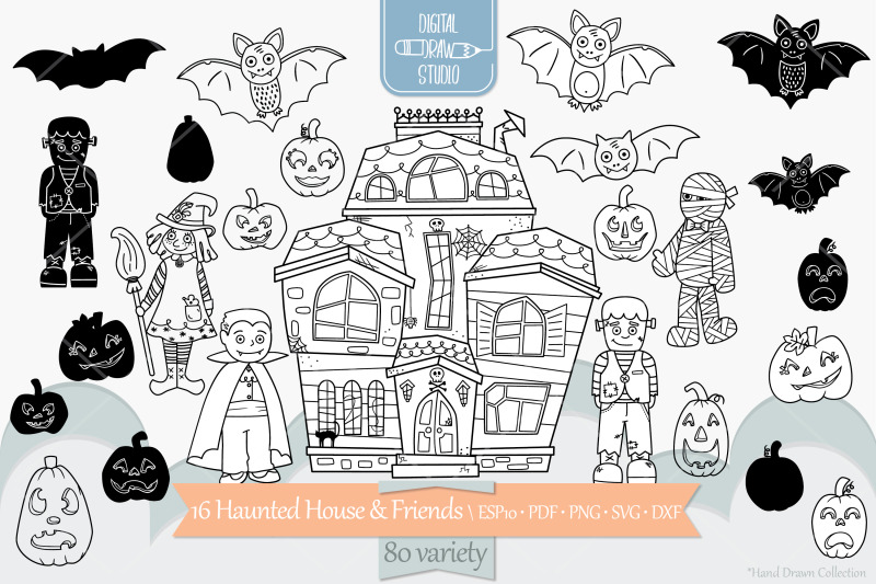 haunted-house-monster-character-halloween-pumpkin