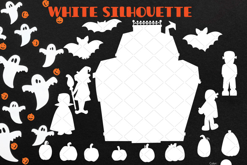 haunted-house-white-monster-character-halloween-pumpkin