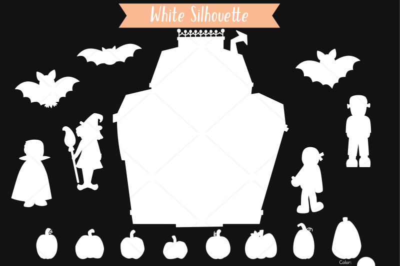 haunted-house-white-monster-character-halloween-pumpkin