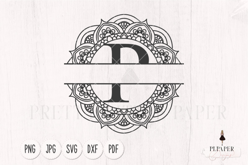 split-monogram-p-svg-monogram-frame-svg