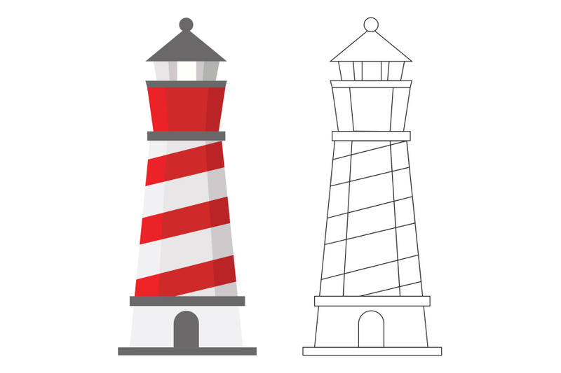 beach-lighthouse-fill-outline-icon