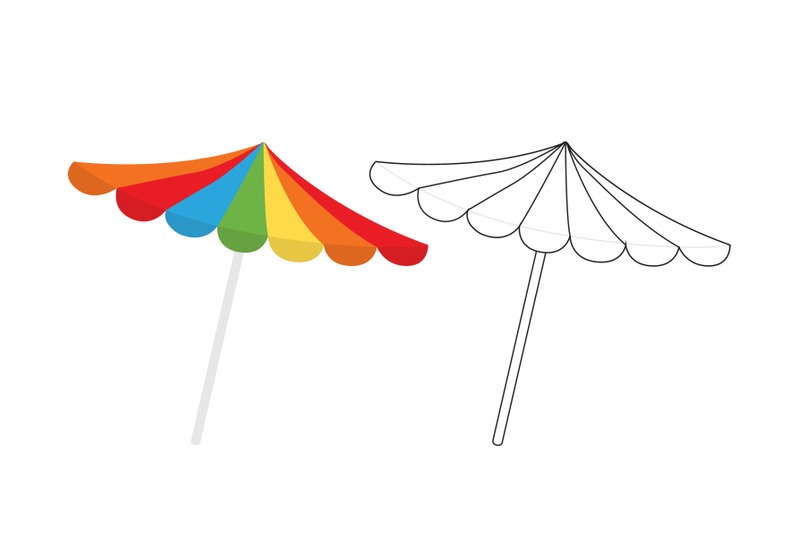 beach-umbrella-fill-outline-icon