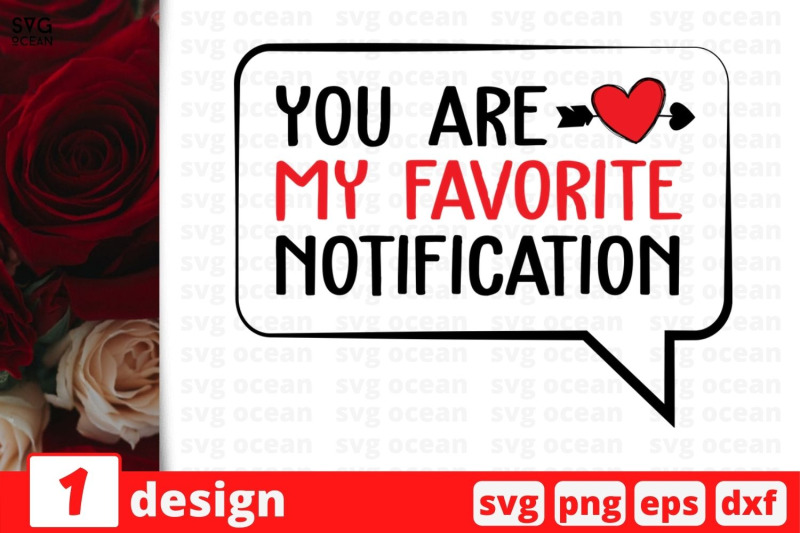 You are my favorite notification DXF File Include