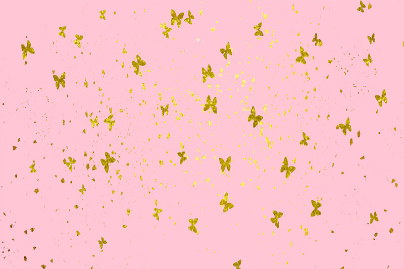 butterfly-golden-sparkles-background