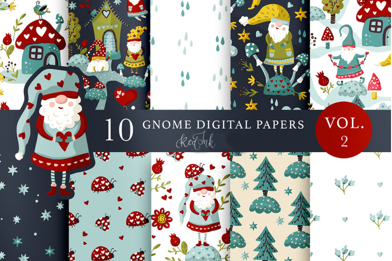 gnome-seamless-pattern-set-vol-2