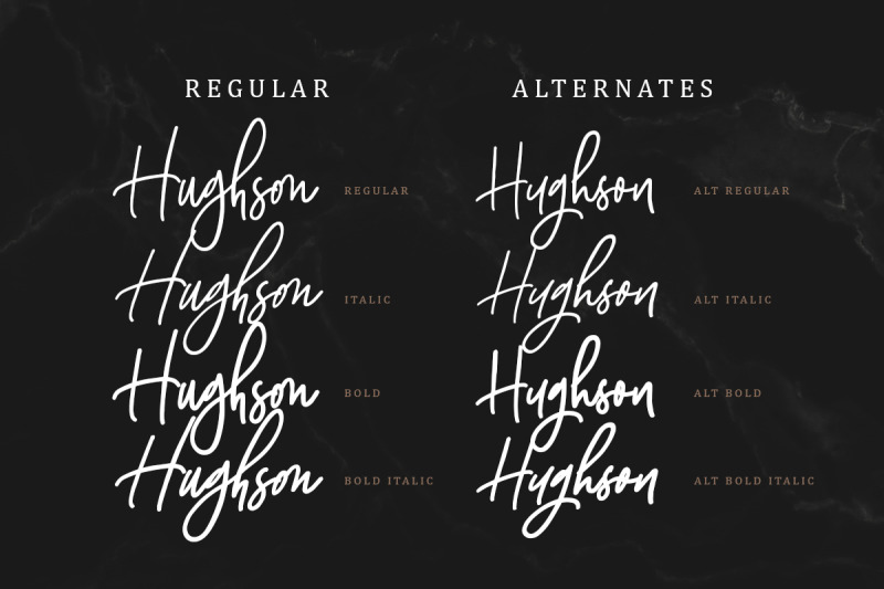 hughson-script-8-fonts
