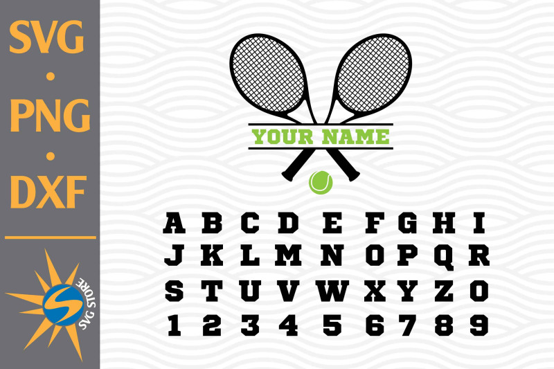 split-tennis-racket-nbsp-and-sport-alphabet-svg-png-dxf-digital-files-inc