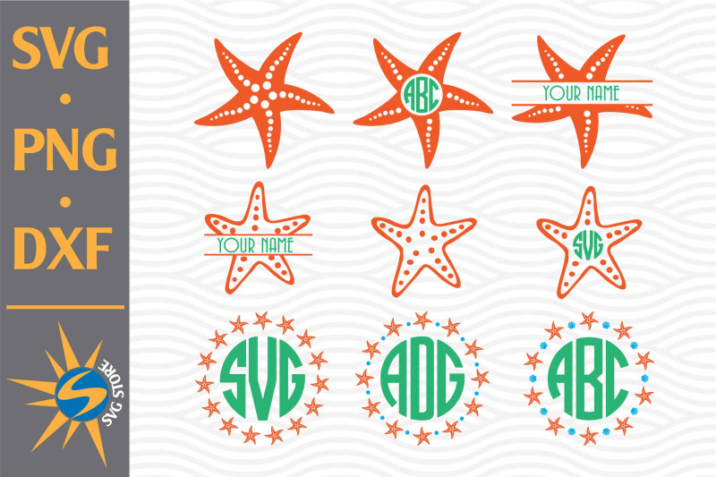 starfish-monogram-svg-png-dxf-digital-files-include