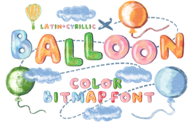 quot-balloon-quot-color-bitmap-font