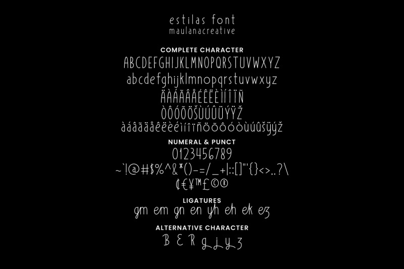 estilas-handwritten-font