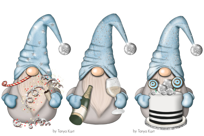 blue-birthday-nordic-gnomes-icons