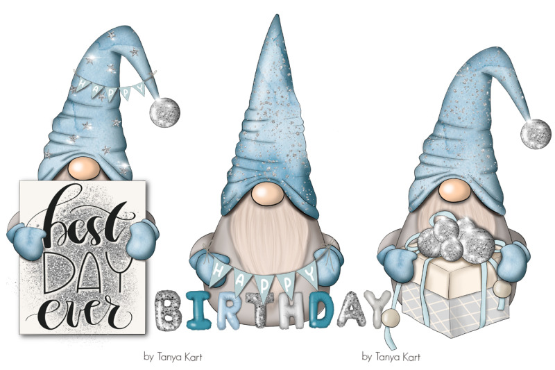 blue-birthday-nordic-gnomes-icons