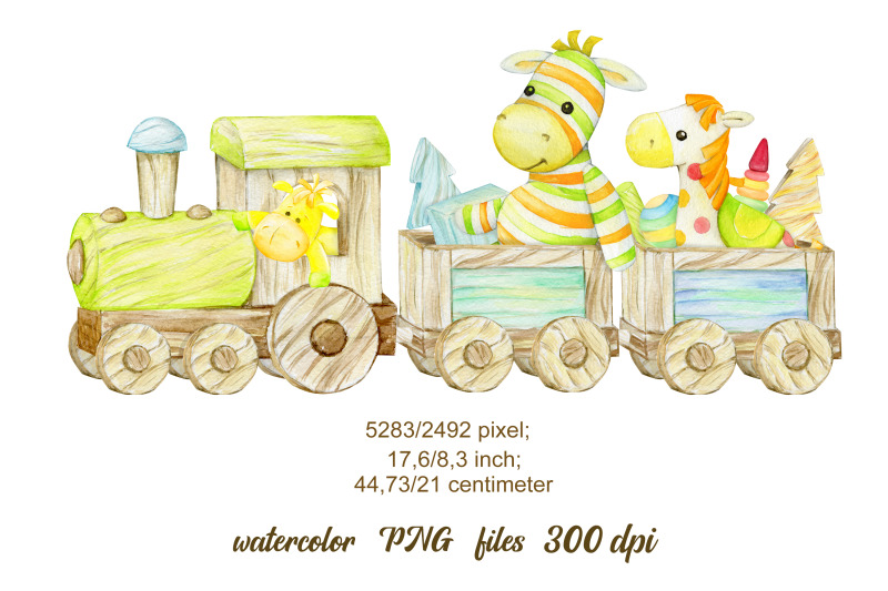 watercolor-clipart-wooden-locomotive-zebra-rocking-horse-gender-ne